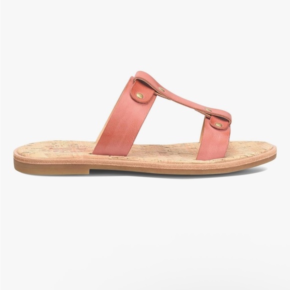 Kork Ease Womens Sz 9 Basel Burnt Orange Full Grain Leather T-Strap Sandals - Picture 6 of 9